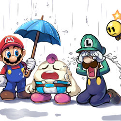 This is a pixiv picture whose title is 泣き虫.