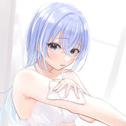 This is a pixiv picture whose title is 羽那「わ、プロデューサー……？」.