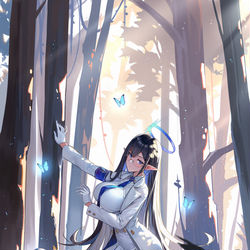 This is a pixiv picture whose title is 蔚蓝档案.