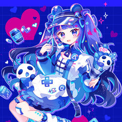 This is a pixiv picture whose title is くまねこ.