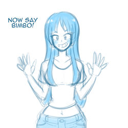 This is a pixiv picture whose title is Say Bimbo!.