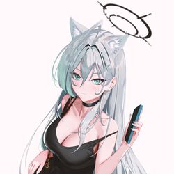 This is a pixiv picture whose title is 砂狼シロコ (dongtan).
