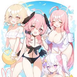 This is a pixiv picture whose title is 補習授業部.