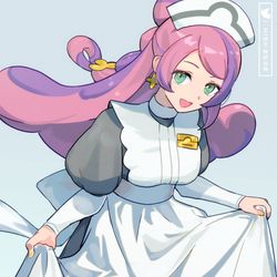 This is a pixiv picture whose title is ポケモンセンターのお姉さん(?.