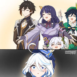 This is a pixiv picture whose title is Furina 👐.