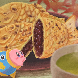 This is a pixiv picture whose title is たい焼き.