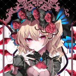This is a pixiv picture whose title is 𝓕𝓵𝓪𝓷𝓭𝓻𝓮  - ̗̀🦋 ̖́-   𝓢𝓬𝓪𝓻𝓵𝓮𝓽.