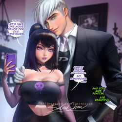 This is a pixiv picture whose title is Honey moon with ghost husband.