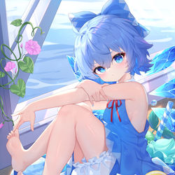 This is a pixiv picture whose title is 氷の妖精.