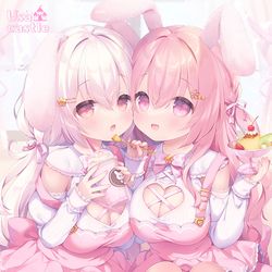 This is a pixiv picture whose title is あまあまふわふわ🍮🌸.