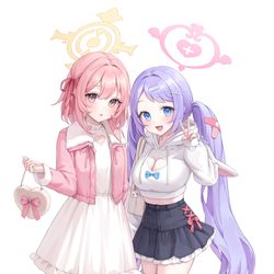 This is a pixiv picture whose title is 私服セリナ&ハナエ.