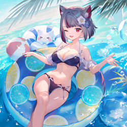 This is a pixiv picture whose title is 🧇🌊.