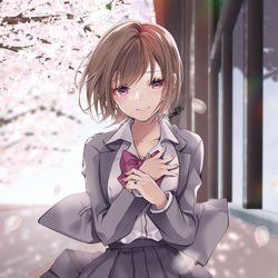 This is a pixiv picture whose title is ボーイッシュ幼馴染.
