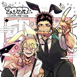 This is a pixiv picture whose title is お正月🐰ジャズリド.