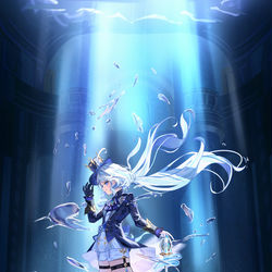 This is a pixiv picture whose title is 水神フリーナ.