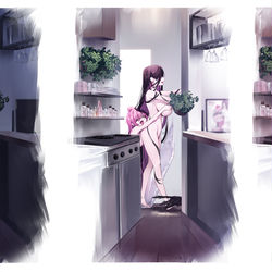 This is a pixiv picture whose title is 一日中.