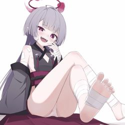 This is a pixiv picture whose title is 🦶！.