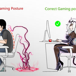 This is a pixiv picture whose title is 正确的游戏姿势恶魔版（迫真）.