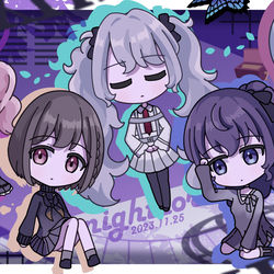 This is a pixiv picture whose title is 💜ニーゴは今日もいいニーゴ💜.
