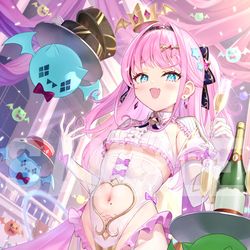 This is a pixiv picture whose title is 魔王トゥルシー誕生日グッズイラスト.
