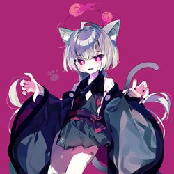 This is a pixiv picture whose title is 🐾.