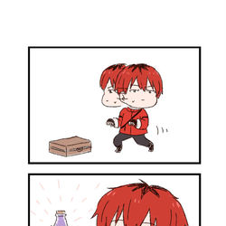 This is a pixiv picture whose title is 葬送のフリーレンわくわく4コマまんが「服だけ溶かす薬」.