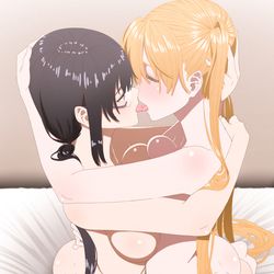 This is a pixiv picture whose title is 愛し合う様子と命乃。.
