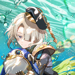 This is a pixiv picture whose title is 夢想の海を沈んで.