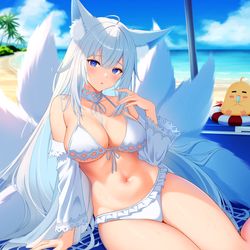 This is a pixiv picture whose title is 水着信濃.