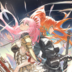 This is a pixiv picture whose title is 荊と騎士.