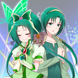 This is a pixiv picture whose title is 安らぎの緑の大地.