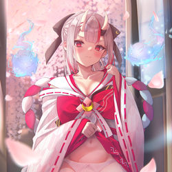 This is a pixiv picture whose title is 🤍🎀.