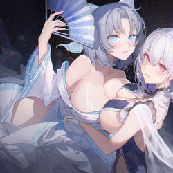 This is a pixiv picture whose title is azur lane x 閃亂神樂.