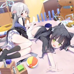 This is a pixiv picture whose title is ココナとシュエリン.