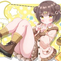 This is a pixiv picture whose title is 【オリキャラ】くまちゃん🐻.