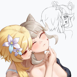 This is a pixiv picture whose title is 逗猫.