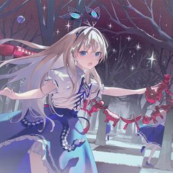 This is a pixiv picture whose title is Red Queen.