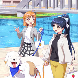 This is a pixiv picture whose title is ちかれん散歩.