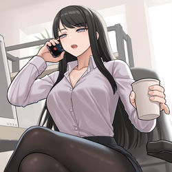 This is a pixiv picture whose title is 気の強い女社長.