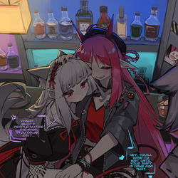 This is a pixiv picture whose title is Bitting Battle😈.