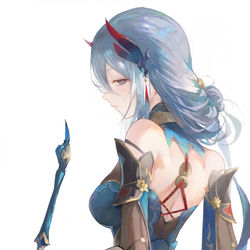 This is a pixiv picture whose title is Hanya.