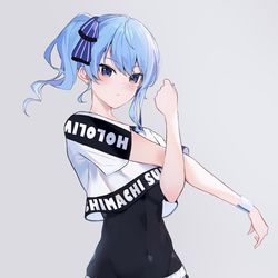 This is a pixiv picture whose title is ストレッチすいちゃん.