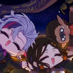 This is a pixiv picture whose title is 最近の夜王国イラストまとめ.