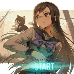 This is a pixiv picture whose title is 薬師寺恵（と しっぽ）.