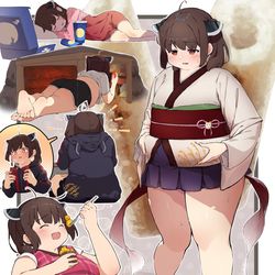 This is a pixiv picture whose title is 秋太りでむっちむちになったきりたん.