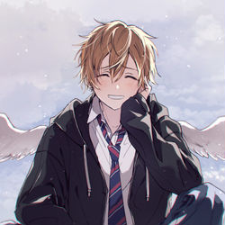 This is a pixiv picture whose title is 泣くなよ.