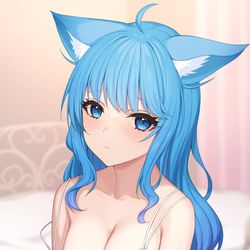 This is a pixiv picture whose title is 💙.