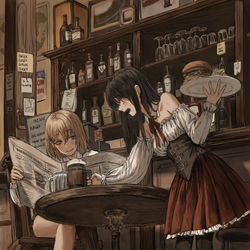This is a pixiv picture whose title is 🍔🍔.