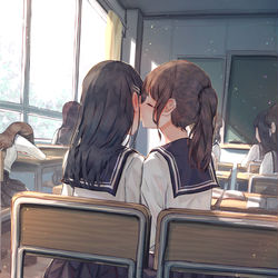 This is a pixiv picture whose title is 特等席.