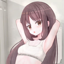 This is a pixiv picture whose title is 湿.